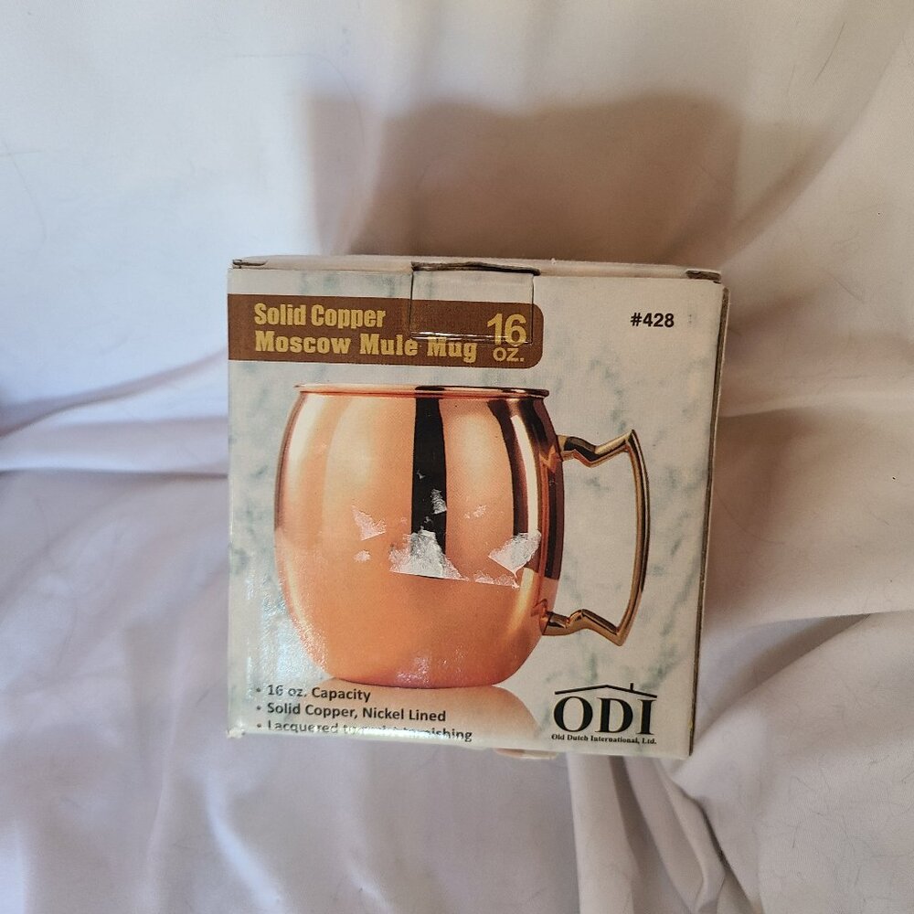 NEW ODI OLD DUTCH INTL Solid Copper Moscow Mule 16 oz.